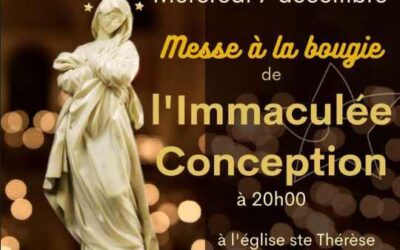 Messe à la bougie de l’Immaculée Conception avec « la Prière des hommes » à Biarritz