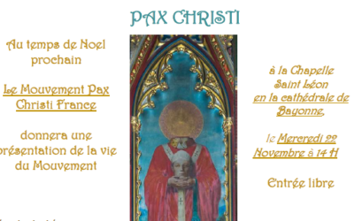 « Oser la paix en temps de guerre » avec Pax Christi