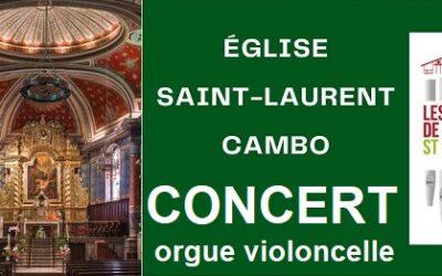 Concert orgue et violoncelle à Cambo