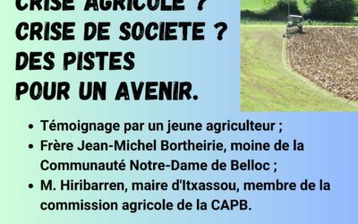 Conférence-débat sur la crise agricole à l’abbaye de Belloc à Urt