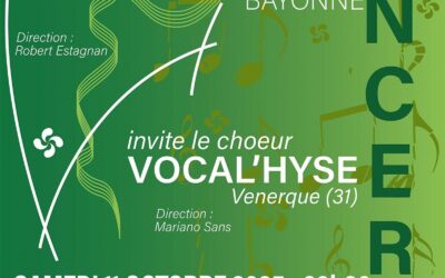 Concert du chœur Xaramela et du chœur Vocal’Hyse à Bayonne