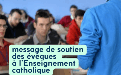 Message de soutien des évêques aux acteurs de l’Enseignement catholique