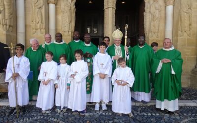 Installation de l’abbé Amédée Badaka comme curé de Morlaàs