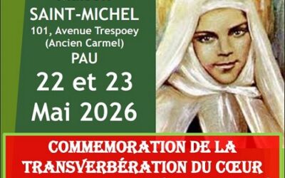 Commémoration de la transverbération du cœur de Sainte Marie de Jésus Crucifié à Pau