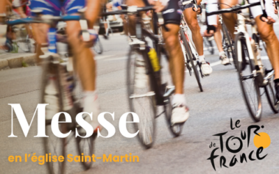 Messe à l’occasion du Tour de France à Pau avec bénédiction des vélos