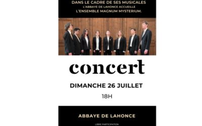 Concert de l&rsquo;ensemble Magnum Mysterium à l&rsquo;Abbaye de Lahonce