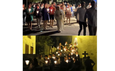 Procession Mariale aux Flambeaux à Villefranque
