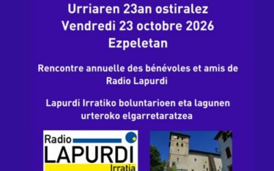 Rencontre annuelle des bénévoles de Radio-Lapurdi