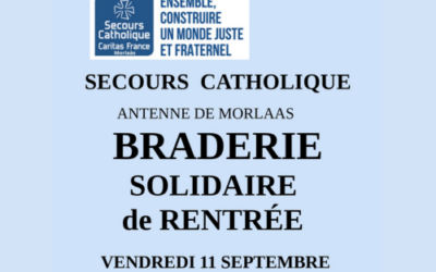 11 & 12 septembre : Braderie Solidaire de Rentrée du Secours Catholique à Morlaàs
