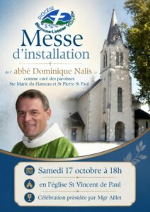Messe d&rsquo;installation Abbé Dominique Nalis