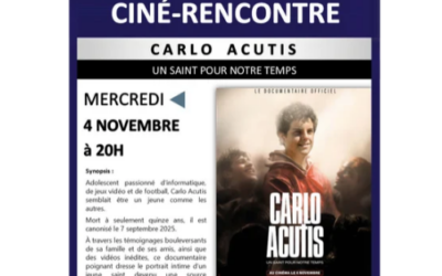 Ciné-Rencontre avec le film  » Carlo Acutis, un saint pour notre temps « 